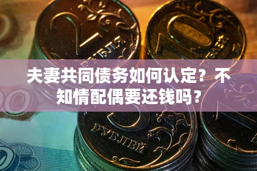 北京夫妻共同债务如何认定？不知情配偶要还钱吗？