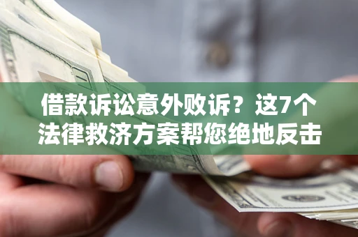 北京借款诉讼意外败诉？这7个法律救济方案帮您绝地反击！