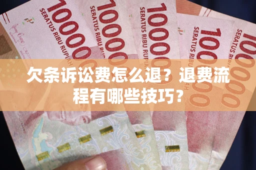 北京欠条诉讼费怎么退？退费流程有哪些技巧？
