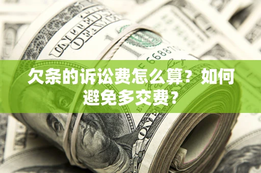 北京欠条的诉讼费怎么算？如何避免多交费？